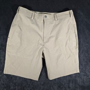 Mack Weldon Mens Shorts‎ Large Beige Athletic Performance Golf Casual